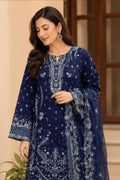 3-Shades Embroidered Luxury Lawn 3 Piece Stitched Suit - ELL-102